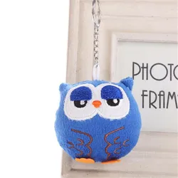 1PCS 8CM Mini Owl Plush Toy Cute Small Pendant Car Keychain Foreign Trade Soft Owls Company Gift