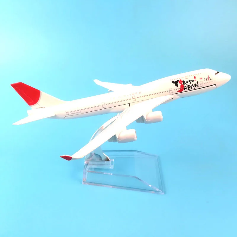 JASON TUTU16cm Plane Model Airplane Model Japan Airlines Boeing B747 Aircraft Model Diecast Metal 1:400 Airplanes Model Plane