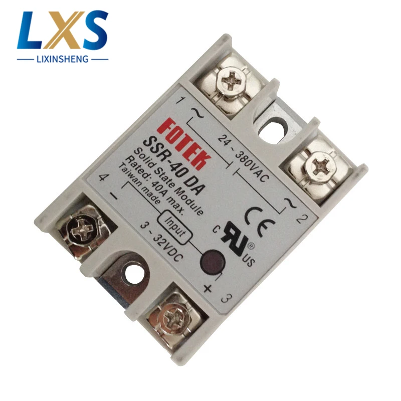 FOTEK Solid State Relay 40A Single Phase High Power Voltage Regulator Industrial Relay SSR-40DA