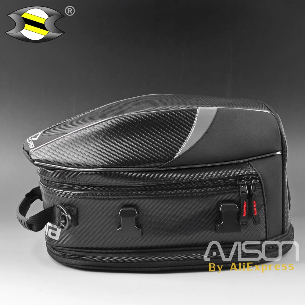 Motorcycle Tail Bags Waterproof Back Seat Bags Kit Travel Bag Motorbike Scooter Sport Luggage Rear Seat Rider Bag Pack