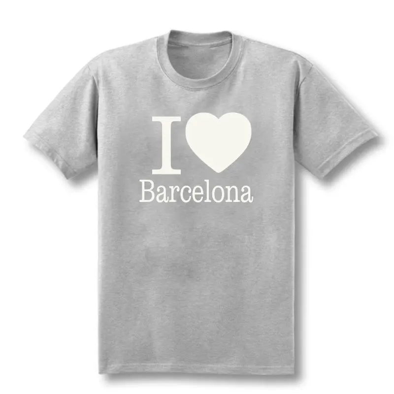 Summer Love Barcelona T-Shirt da uomo creativa T-Shirt da uomo 2019 nuova manica corta O collo in cotone Casual Top Tee