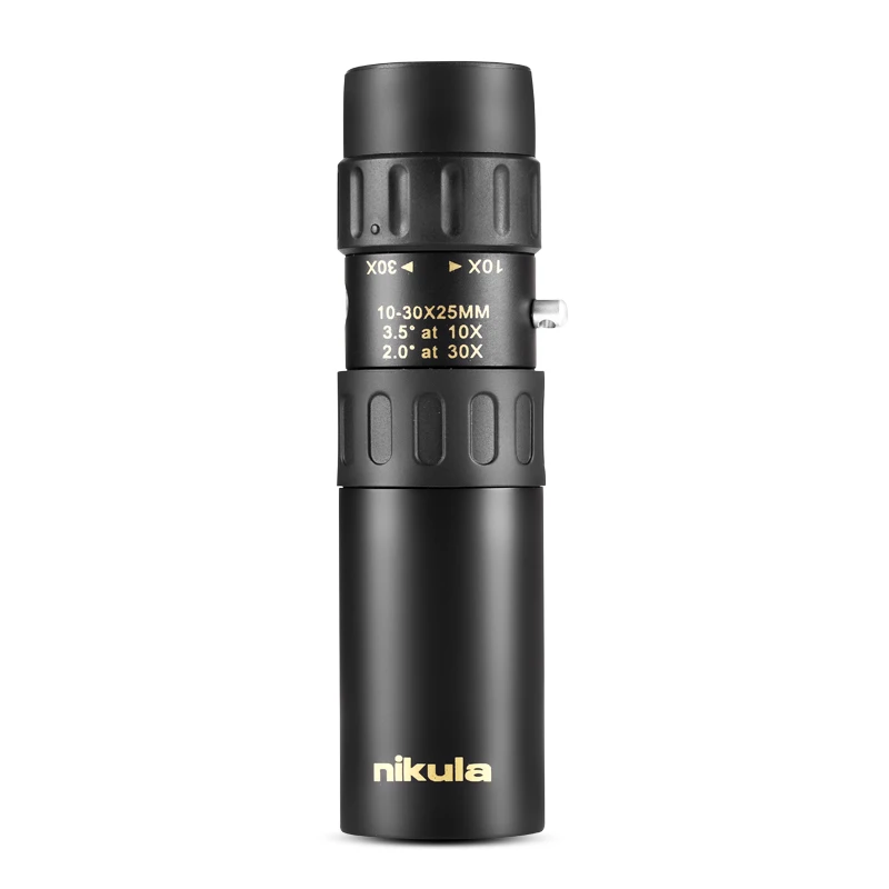 Original binoculars Nikula 10-30x25 Zoom Monocular high quality Telescope Pocket Binoculo Hunting Optical Prism Scope no tripod