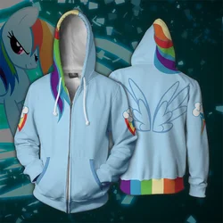 My Cartoon Little Pony 3D Print Hoodies Sweatshirts Cosplay Costumes Hooded Casual Coat Jacket