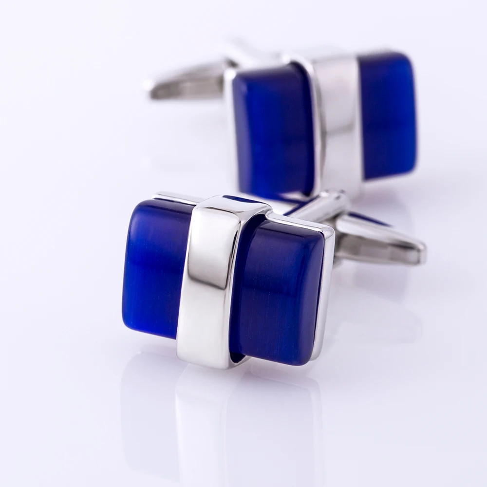 KFLK Jewelry shirt cufflinks for men\'s gift Brand cuff buttons Blue cuff link TOP High Quality abotoaduras gemelos guests