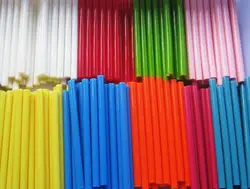 50Pcs Red Pink Black Coffee Green White Blue Orange Yellow Purple Hot Melt Glue Gun Adhesive Sticks 7mm x 100mm Crafting Models