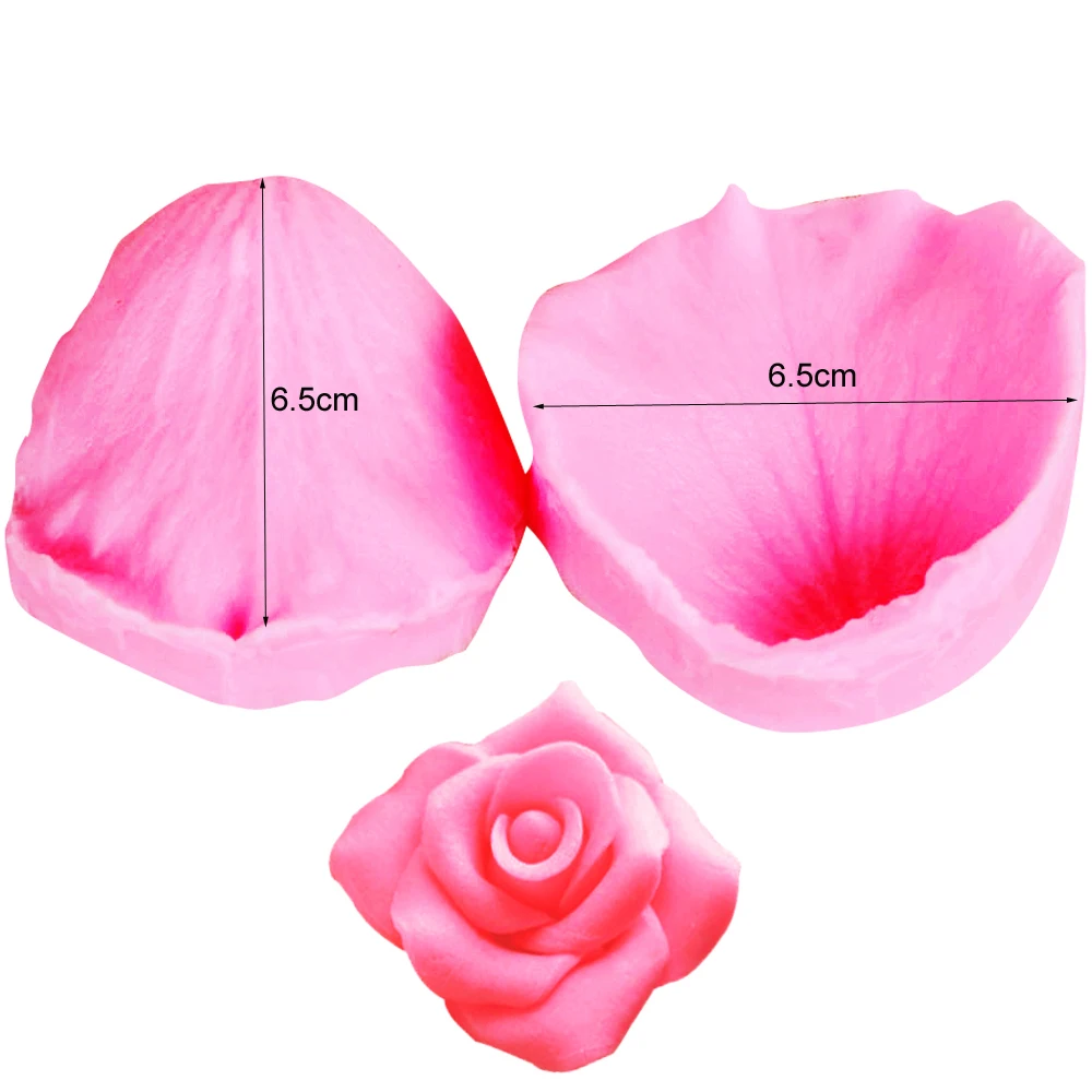 14PCS Rose Flower-Making Silicone Mould Accessories Stainless Steel Cutter GumPaste Candy Floral Petal Veiners Mold CS230