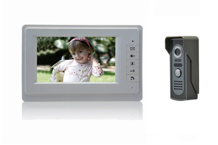 7 inch Color Screen 600TVL Water-Proof Two Way   Intercom  Video Door Phone