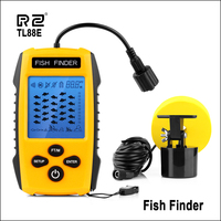 RZ Fish Finder Portable 100M Portable Sonar LCD lure Echo Sounder Fishing Finder Transducer Detector Fish Finder For Outdoor