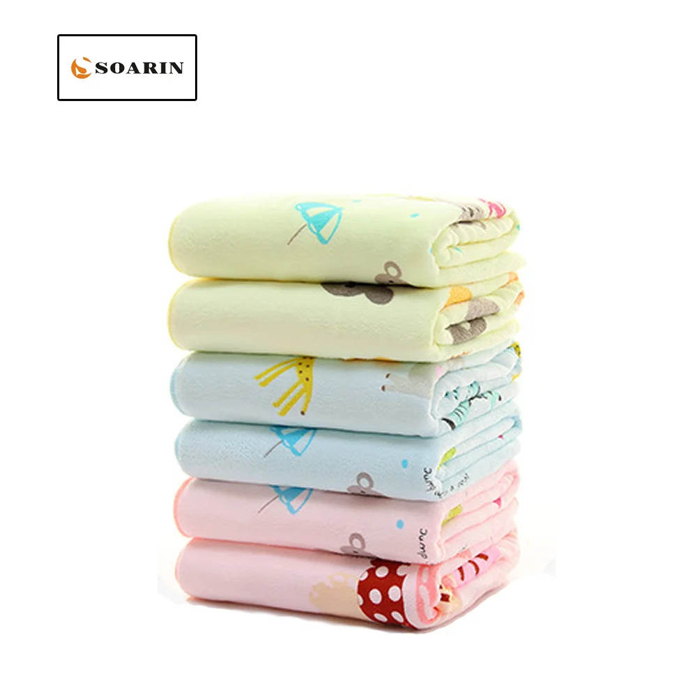 

SOARIN Microfiber Bath Towels For Adults Printed Cartoon 140cm Telo Mare Travel Towel Kids Quick Dry Badetuch Teli Mare Toallero