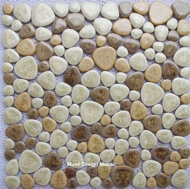 Beige Coffee Porcelain Ceramic Mosaic tile Bathroom Shower kitchen backsplash swimming pool Wall Floor Decoration FREE Shipping