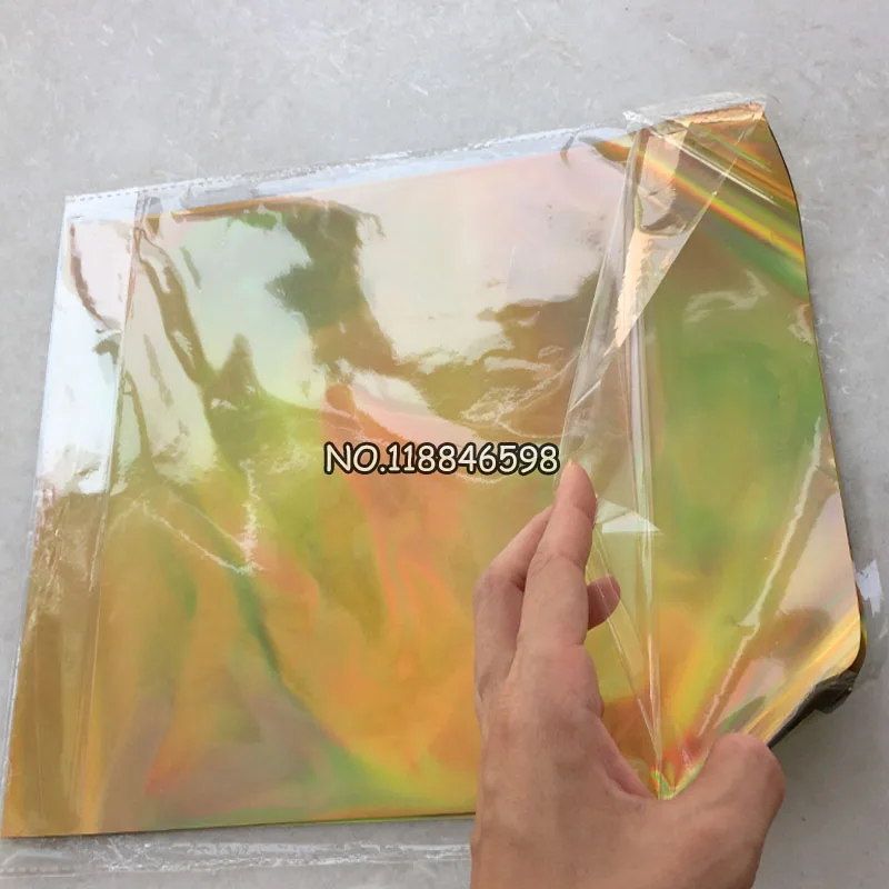 Laser Gold for 50 Pcs/Lot Hot Stamping Foil Paper 21x29cm A4 Size Transfer Hard Box and Plastic Material