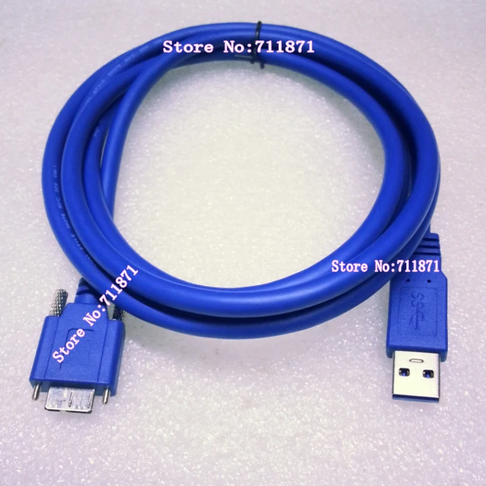 Cable de línea de carga de datos Micro USB V3.0 fijo con tornillo de 180cm Note3 HDD móvil Micro USB V3.0 Cable de datos de carga línea MicroB USB3.0