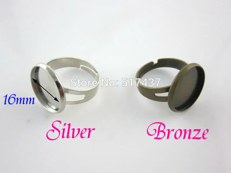 2017 New Style Hippie Peace Adjustable Ring Imagine Peace Jewelry Glass Dome Ring Gifts For Girl Bronze Ring image 6