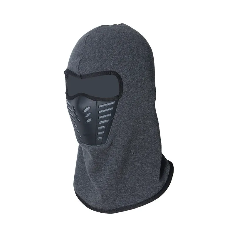 Winter Warm Full Face Cover Thermal Fleece Lined Windproof Anti Dust Ski Mask Balaclava Hood Rubber Breathable Vent