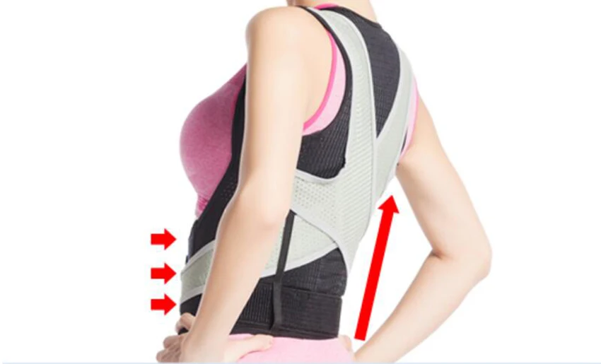 High Quality Adjustable Shoulder Back Posture Corrector Belt Therapy Chest Brace Support Belt for hunchback Posture Correction a