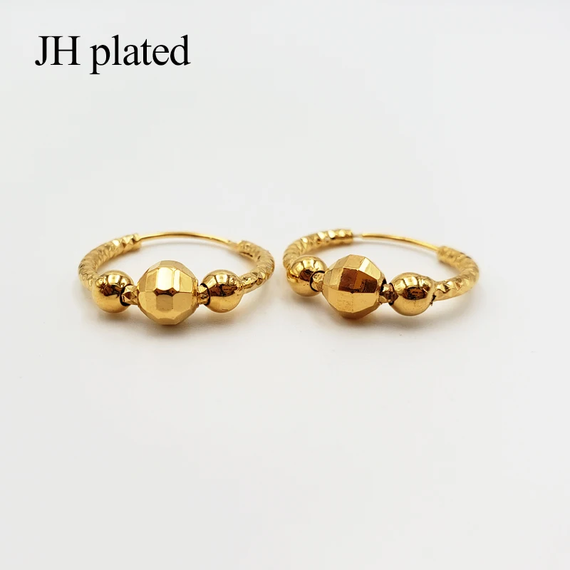 Earrings Fashion Gold Color Small hoop Earrings for Women/Girls Jewelry with Ethiopian Africa Arabia Middle East Best Gifts