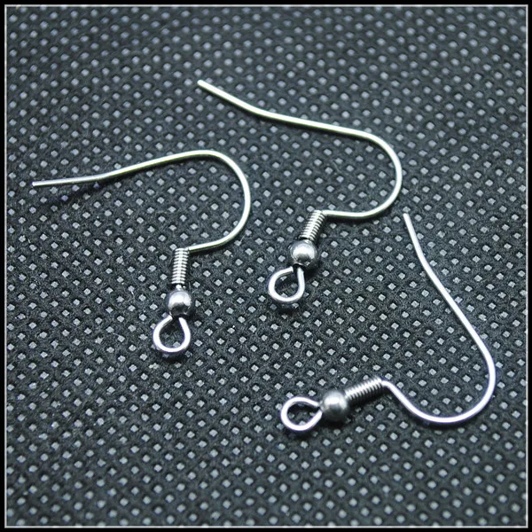 200PCS Stainless Steel Earring Hooks SS Clasp 2 Types Of Designs 304 Stainless Steel Accessories