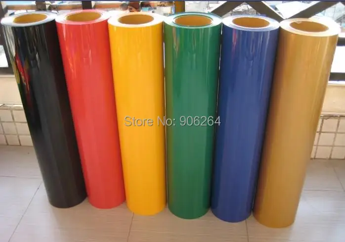 6 Pieces 50cm*100cm of Clothing PU Heat Transfer Vinyl.High Quality Film Cutter Press 27 Colors Can Be Choose