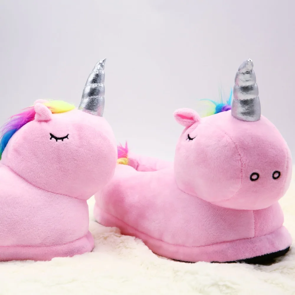 All Inclusive With Cotton Shoes Cartoon Cute Unicorn Slippers Home Furnishing Cotton Slippers In The Bedroom H404