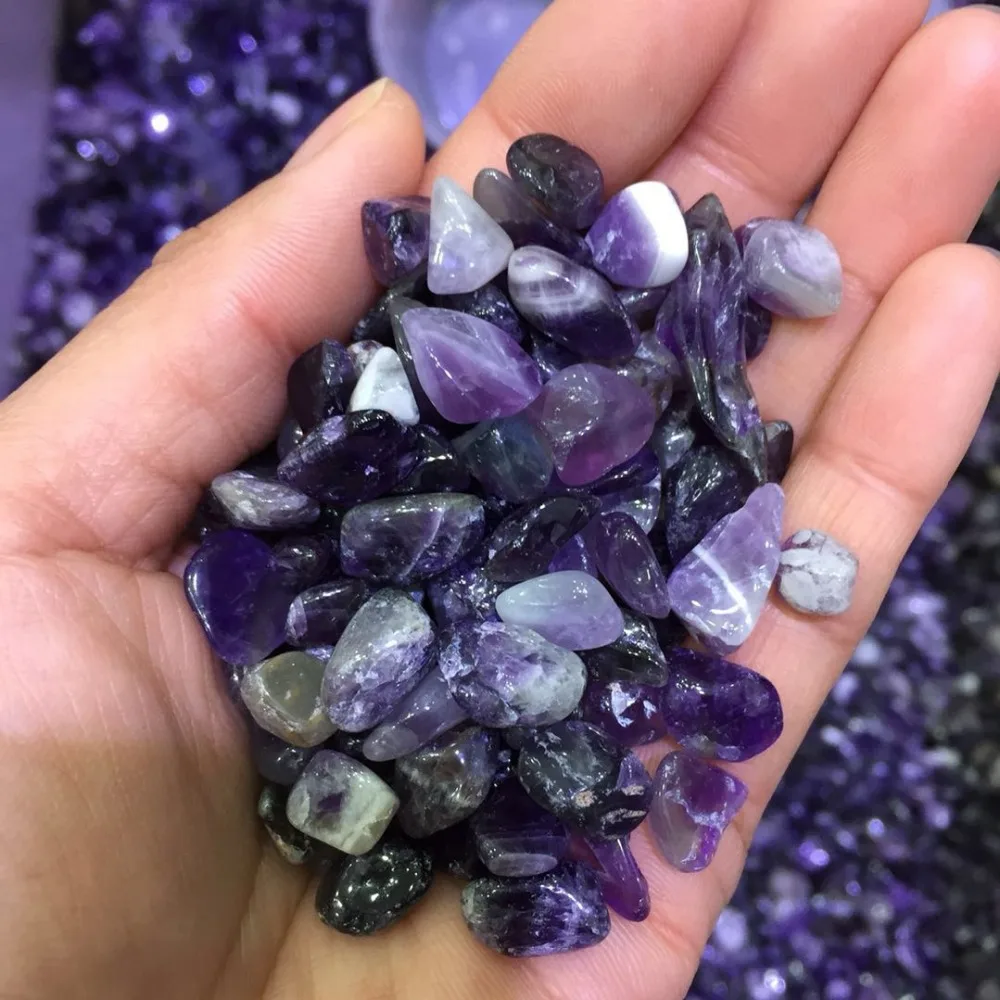 200g beautiful natural amethyst quartz Crystal gemstone meditation reiki healing loose crystal stone for home decoration