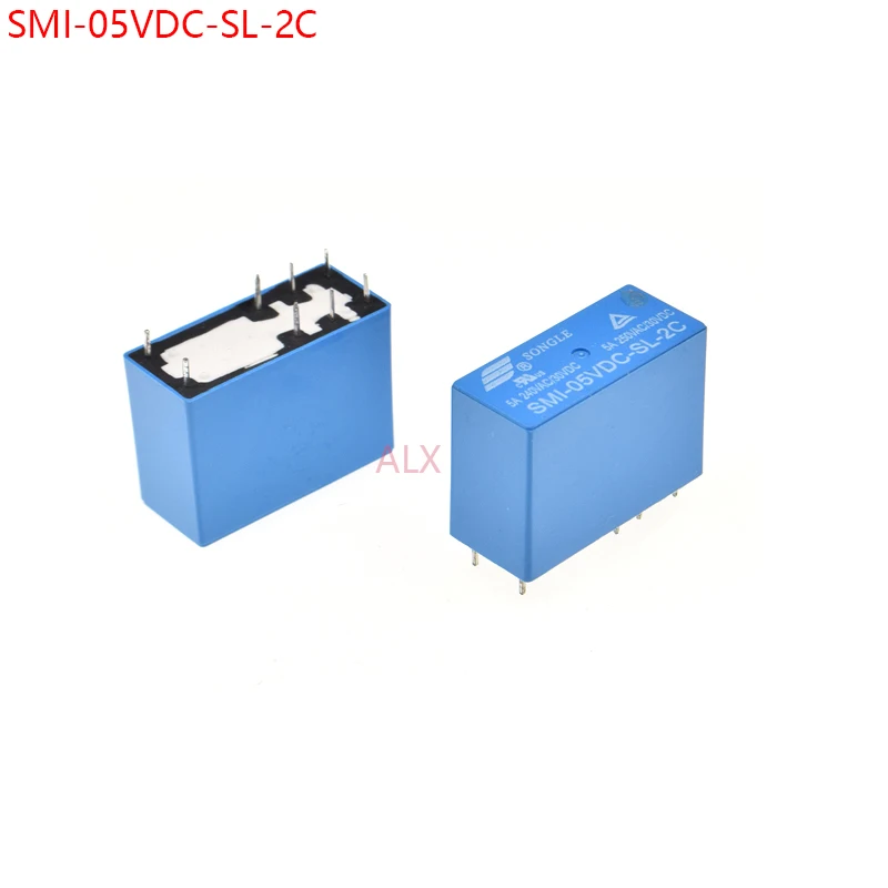 2PCS POWER relay SMI-05VDC-SL-2C 5a 250VAC/30VDC 8pin 5V realys