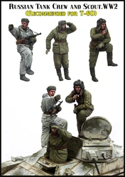 1/35 Resin Figure Model Kit modeling RUSSIAN TANK CREW AND SCOUT  Unassambled  Unpainted