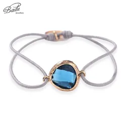 Badu Elastic String Bracelet Crystal Charming for Women Stone Beads Adjustable Bracelets Fashion Jewelry Gift for Best Friend