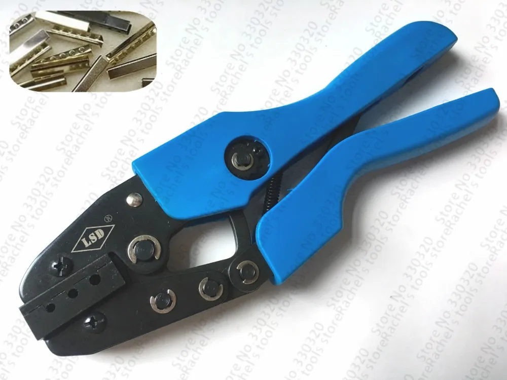 Hand aglet Crimping Tool,crimp pliers for attach metal sheath aglets to the end of laces