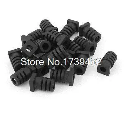 20pcs 20x10x6mm Mini Rubber Strain Relief Cord Boot Protector Cable Sleeve Hose