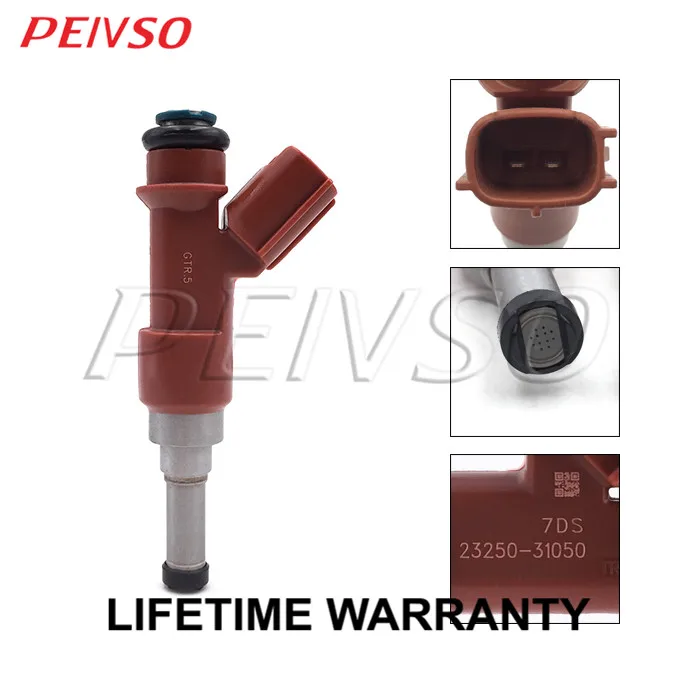 PEIVSO 6pcs 23250-31050 23209-31050 Fuel Injector For LEXUS ASIA ES240/350 2006~2009 RX300/330/350 2006~2008 3.5L 2GR