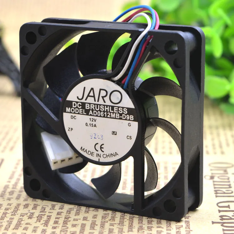 JARO AD0612MB-D9B 12V 0.15A 6010 6CM тихий охлаждающий вентилятор