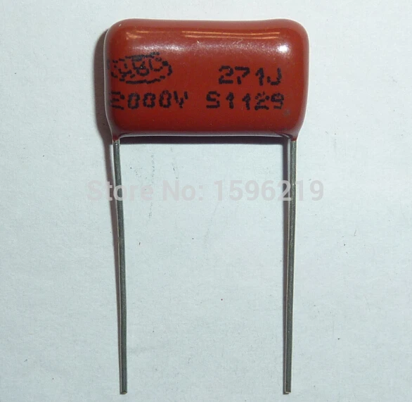 100pcs CBB capacitor 271 2000V 271J 2KV 270pF 0.27nF P15 CBB81 Metalizado Filme de Polipropileno Capacitor