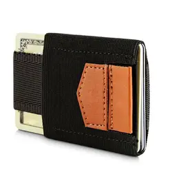 Super Slim Elastic Card Holder Credit Card Case Minimalist Wallet Leather Coins Purse for Men Women Pocket Men Wallets