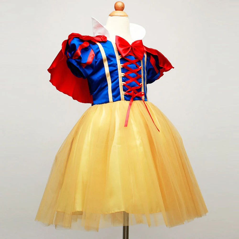 Children Cosplay Dress Snow White Girl Princess Dress Halloween Party Costume Children Clothing Sets Kids Clothes Girls Dresses