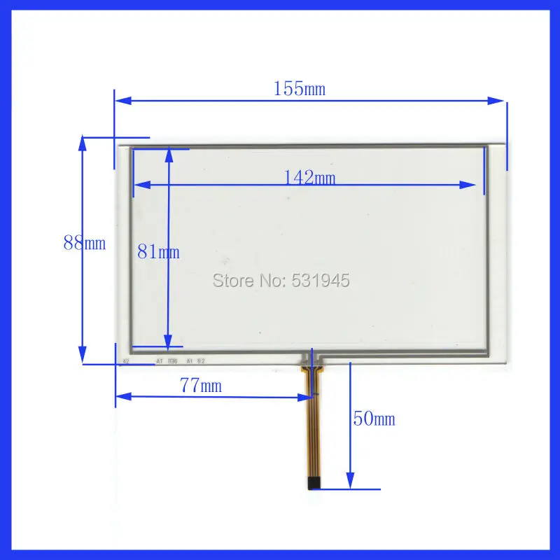 Zhiyusun HLD-TP-2084 Post 6.2 Inch Digitale Speler Handschrift Screen Outer Periferie Dimensie 155*88 HLDTP2084