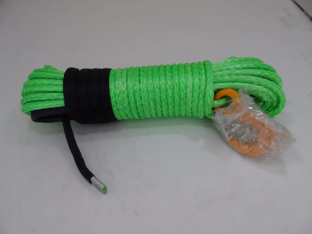 Green 10mm*30m Replacement Synthetic Rope for Winch,Kevlar Winch Cable,Replacement Winch Cable