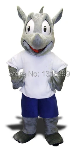 

mascot Robert the Rhino mascot costume fancy dress custom fancy costume cosplay mascotte theme carnival costume kits