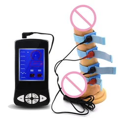 Electro Shock Penis Rings Therapy Penis Extender Stimulate Massager Cock Ring Medical Themed Adult Sex Toys For Men Masturbator