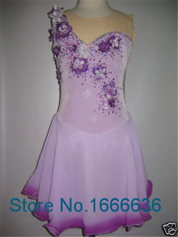 2016 Girls Figure Skating Dresses Fashion New Brand Vogue Figure Skating Competition Dress Customized  DR3119