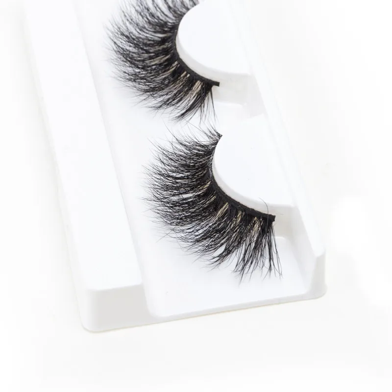 3D Mink Lashes 25มม.แถบขนตาปลอมธรรมชาติยาวนุ่มแต่ละต่อขนตาแต่งหน้าความงาม Gratis Ongkir