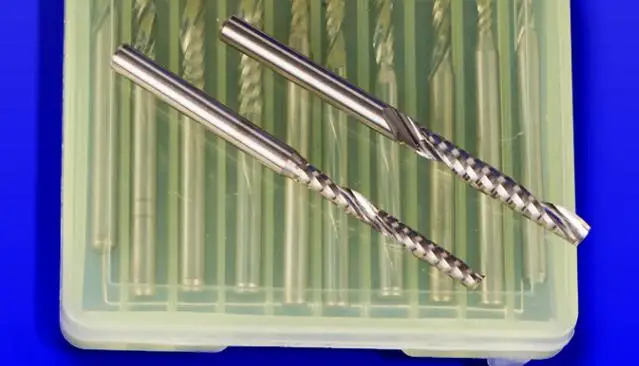 Fresa de Roteador com Ponta de 3.175 mm Broca de Roteador para Plexiglass Acrílico Y1lx3.15 com 10 Peças