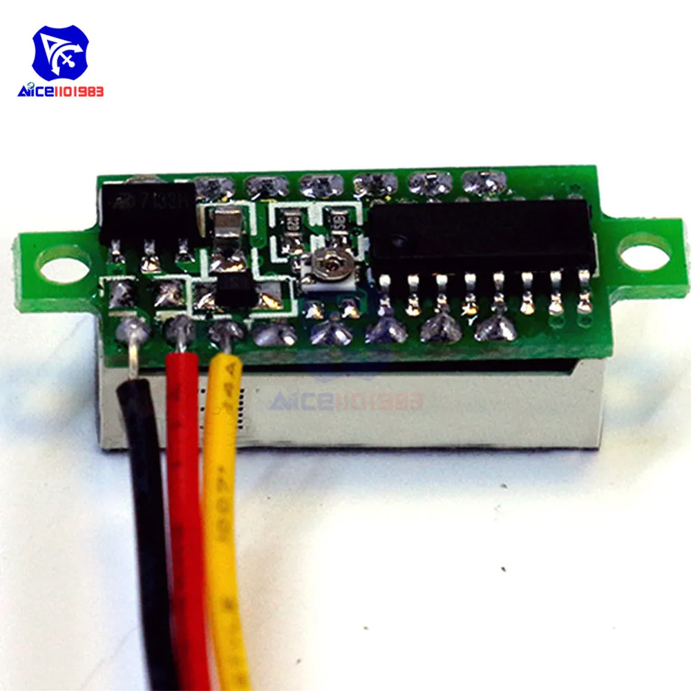 5 Farben Verfügbar Mini LED Digital-Voltmeter DC 4-30V 0,28 Zoll 3-Draht DC 0-100V Volt Spannungsmesser Messgerät Tester LED-Anzeige – Detail 6