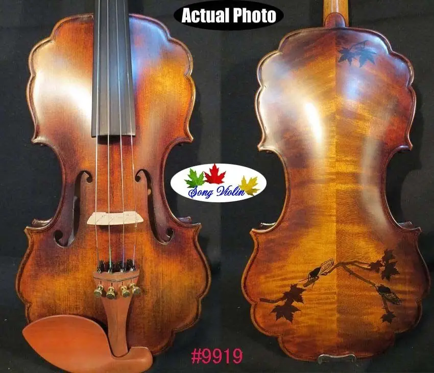 

Baroque style lace SONG Master 4/4 violin,inlay maple leaf,rich,sweet sound #9919