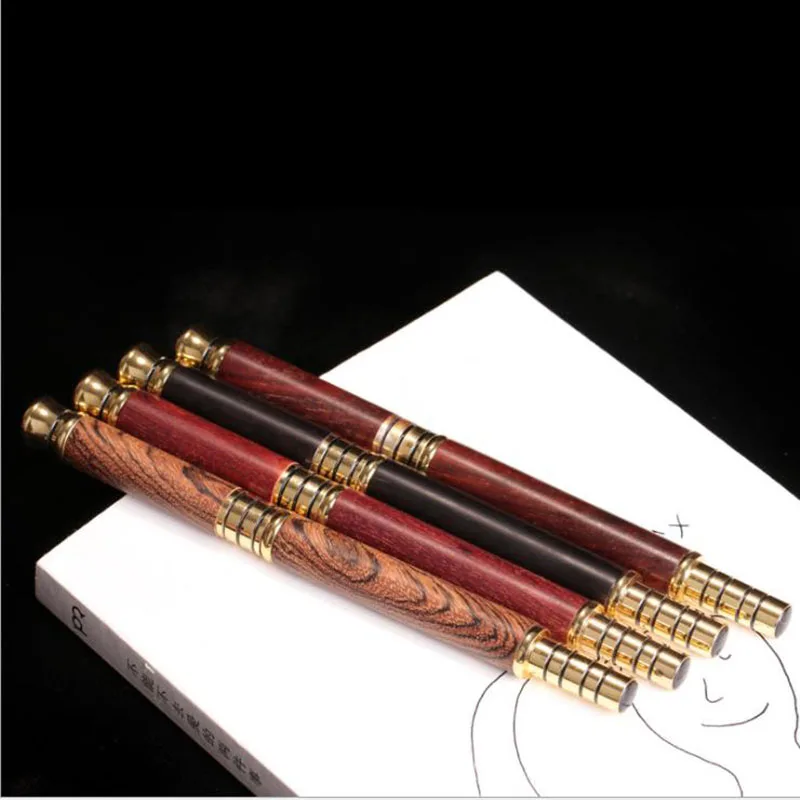 

China Style Handmade Solid Wood Fountain Pen +Ball Pen Natural Color Wooden Pen for Bussiness School Office Luxury Gift 2 in 1