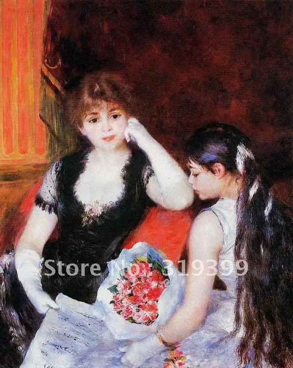 

Oil Painting on linen canvas,at the concert by pierre auguste renoir,Free DHL Shipping,100% handmade,Museum quality