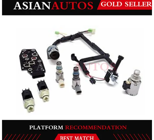 

4L60E 7 Piece Solenoid and Wire Harness Kit EPC TCC Shift Manifold 3-2 Fits for G-M 1996-2002 4L60E transmission
