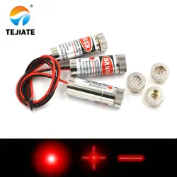 12 millimetri diodo laser testa del laser 5mW 650nm red dot/linea/cross tubo del laser laser a infrarossi sensore modulo di lunghezza focale regolabile 3-5V