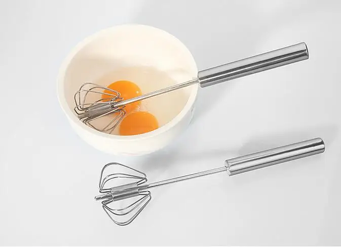 Stainless Steel Whisk Turbo Hand Whisk Whips Mixes Cream Eggs Salad Dressings kitchen home Hand Push Mixer