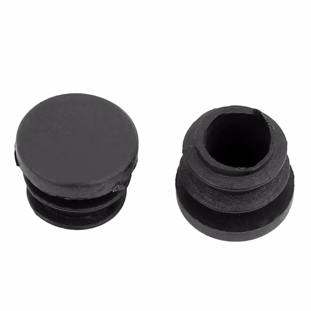 

UXCELL Hot Sale 30pcs Round Chair Leg Pipe Tube Insert Blanking Cover Black 16mm Dia 8.5mm Hole Diameter