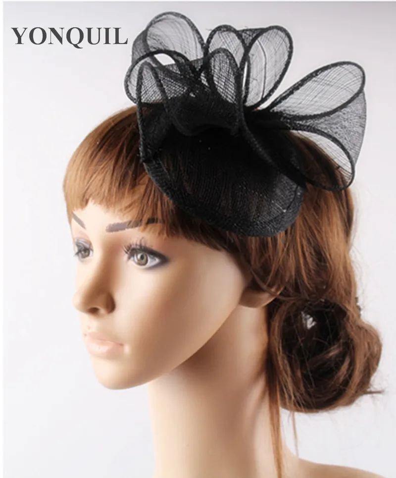 Mê Hoặc Sinamay Cô Dâu Fascinator Nón Kết Thời Trang Mới Mũ Trụ T-Nền Tảng Cưới Mũ Phù Hợp Cho Tất Cả Các Mùa Nữ Chapeau